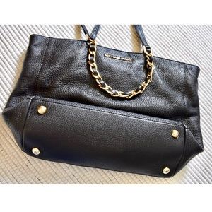 Micheal Kors Black Leather Bag